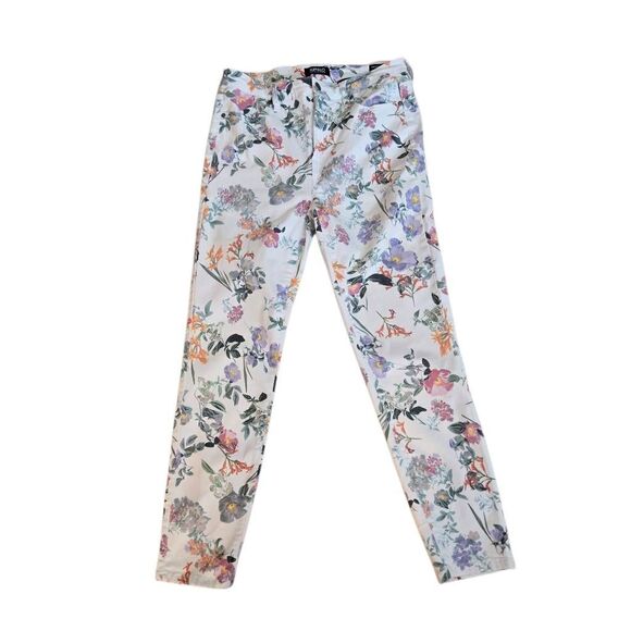 Buffalo David Bitton Womens Floral Havana High Rise Stretch Ankle Jeans Size 8/2 - Picture 1 of 12